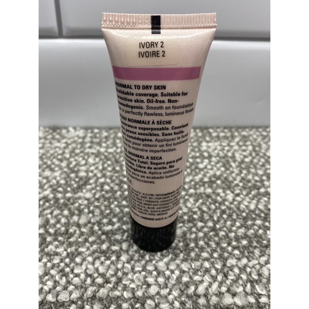 Mary Kay Timewise Foundation Luminous Wear NEW W/O Box Normal to Dry Ivory 2